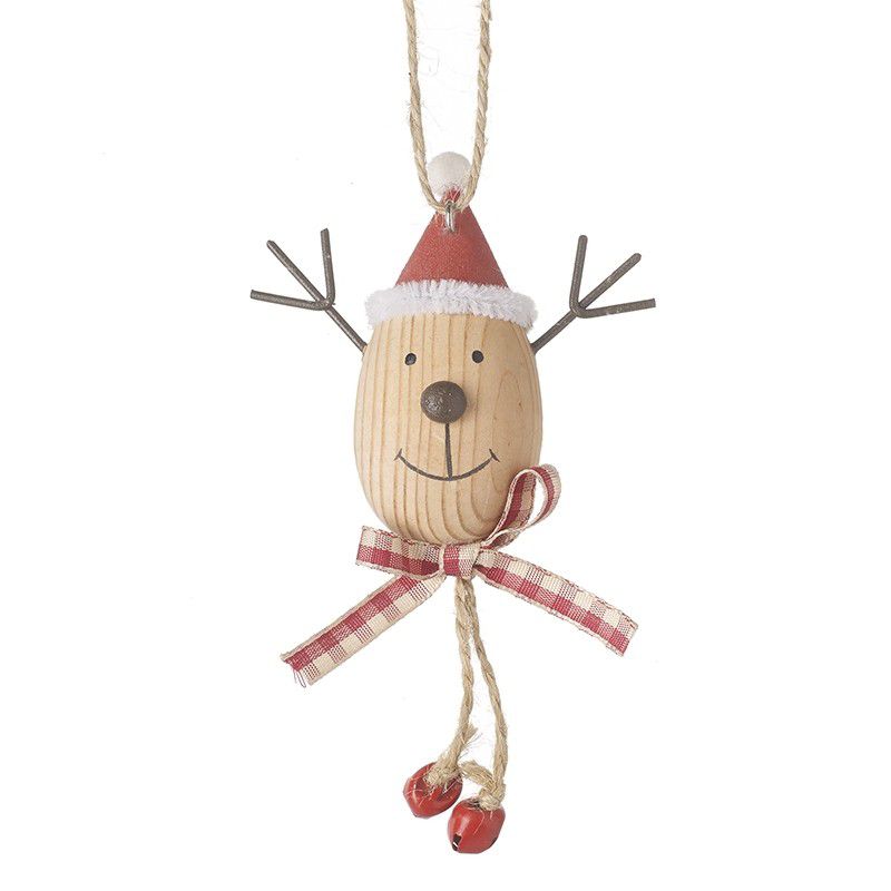 Wooden Hanging Reindeer Head