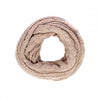 Chunky Cable Knit Snood Pink